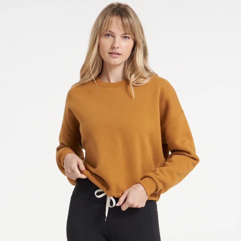 Vuori Halo Restore Crew Sweatshirt - Dark Golden